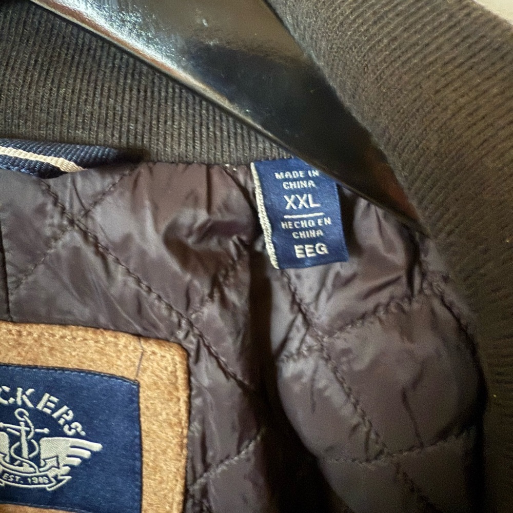 Men’s Camel Wool Blend Camel Overcoat with Built-In Quilted Vest | XXL - Picture 4 of 9
